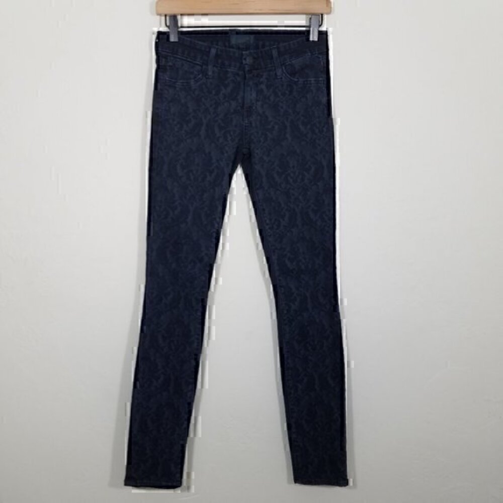 Koral Print Skinny Midnight Laser  Stretch Jeans Size 25